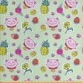 thumbnail image 1 of Ambesonne Cat Fabric by the Yard Upholstery, Smiling Cat Maneki Neko, 3 Yards, Multicolor, 1 of 4