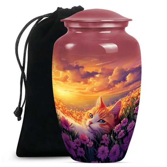 Cat Urns for Human Ashes Adult Female, Cremation Urns for Human Ashes, Large Urn for Ashes Adult Male, Urn for Ashes for Men(Size - 10inch)