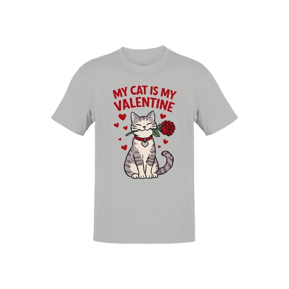 Cat Valentine Rose Design Men's T-shirt