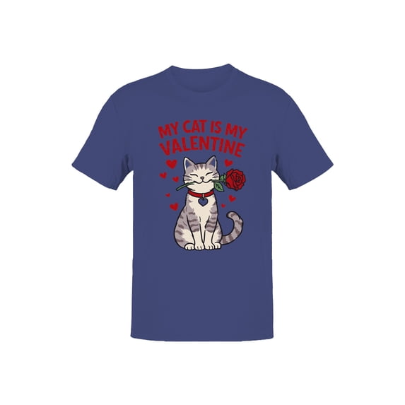 Cat Valentine Rose Design Men's T-shirt
