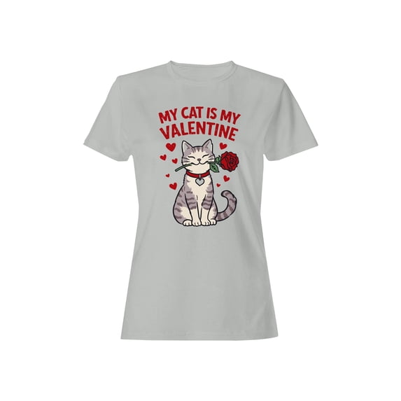 Cat Valentine Rose Design Women's T-shirt