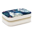thumbnail image 1 of Cat Velvet Portable Jewelry Organizer Box with Removable Compartment - Earring Holder and Gift Jewelry Box, 1 of 7