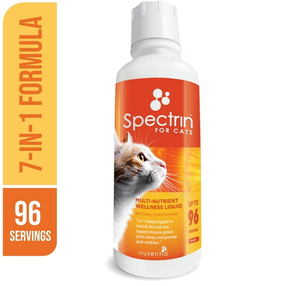 Cat Vitamins - Spectrin 16 OZ - Liquid Vitamin & Antioxidant Supplement for Cats - 96 doses
