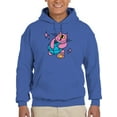 thumbnail image 1 of Cat W Globe Rave Style Hoodie Men -Image by Shutterstock, Male Large, 1 of 4