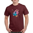 thumbnail image 1 of Cat W Globe Rave Style T-Shirt Men -Image by Shutterstock, Male Large, 1 of 4