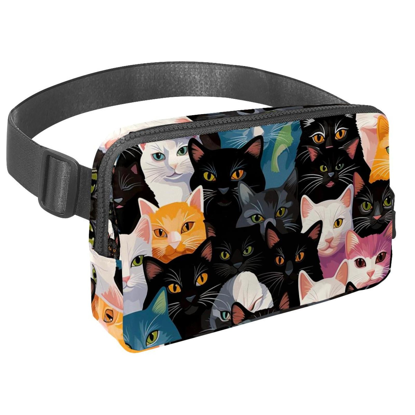 Cat Waist Pack Running Belt Fanny Packs Lightweight Adjustable with Extension Strap Unisex