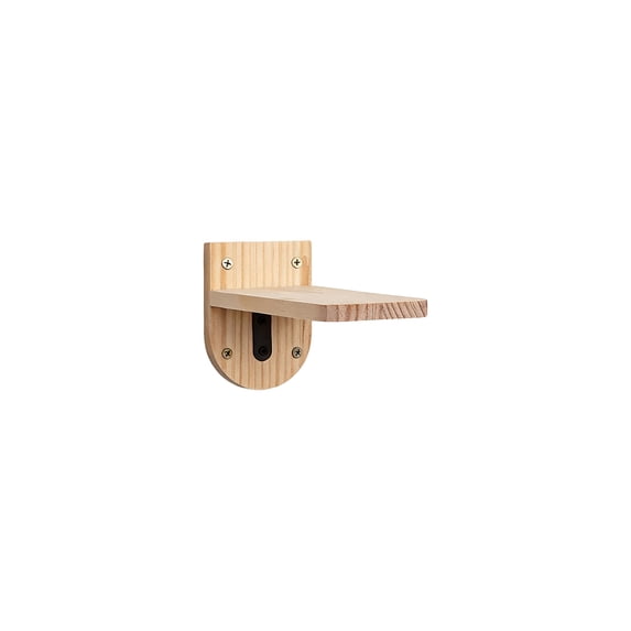 Cat Wall Shelves, Solid Wood 8X4 in, Sisal Rope for Cat Scratcher, Cat Entertainment for indoor Cats, Feline Climbing, Natural Grain, 1 Pc (171 Chars)