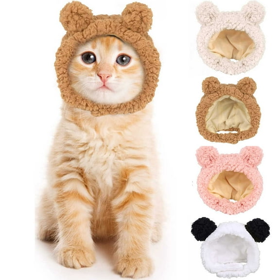 Cat Warm Hats Stylish Adjustable Hats for Cat Puppy Cozy Headwear Winter Costume for Cats Small Dogs