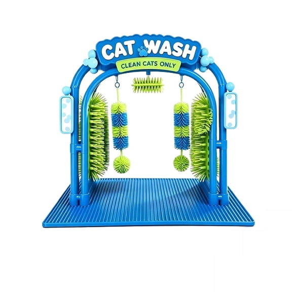 The Cat Wash Toy, Cat Car Wash Scratcher, Self‑Grooming Cat Wash Station Cat Wash Station With Soft Brushes Helps Cats Enjoy Massage,Remove Loose Fur,And Stay Entertained