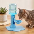 thumbnail image 1 of Cat Water Dispenser Stand Spill-Proof Pet Water Bowl Adjustable Elevated Stand, Automatic Water Renewal, Detachable Easy Clean, Indoor Outdoor Use, 1 of 7
