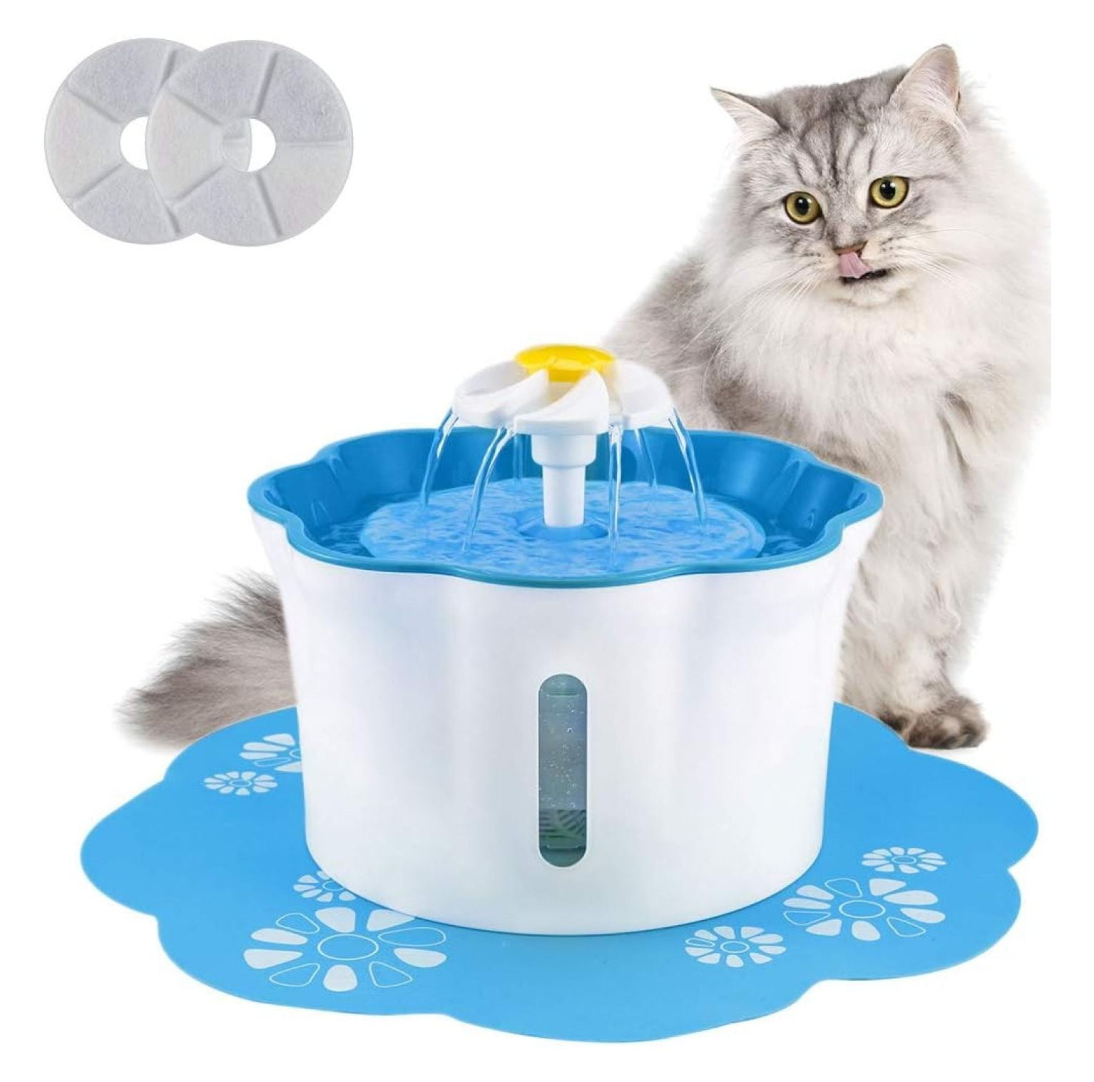 Cat Water Fountain, 2.6L/88oz Pet Water Fountain Super Quiet Automatic
