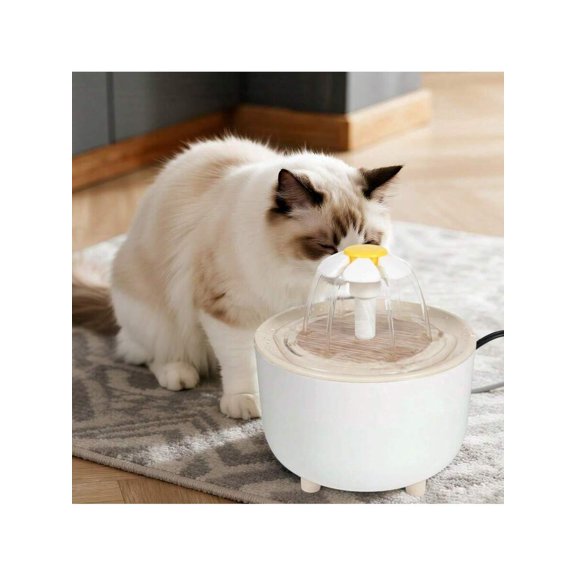 Cat Water Fountain, 50.72oz Automatic Pet Water Dispenser for Cats and Small Dogs, USB Powered Low Voltage Water Fountain, Ultra-Quiet Operation, Fresh Hydration