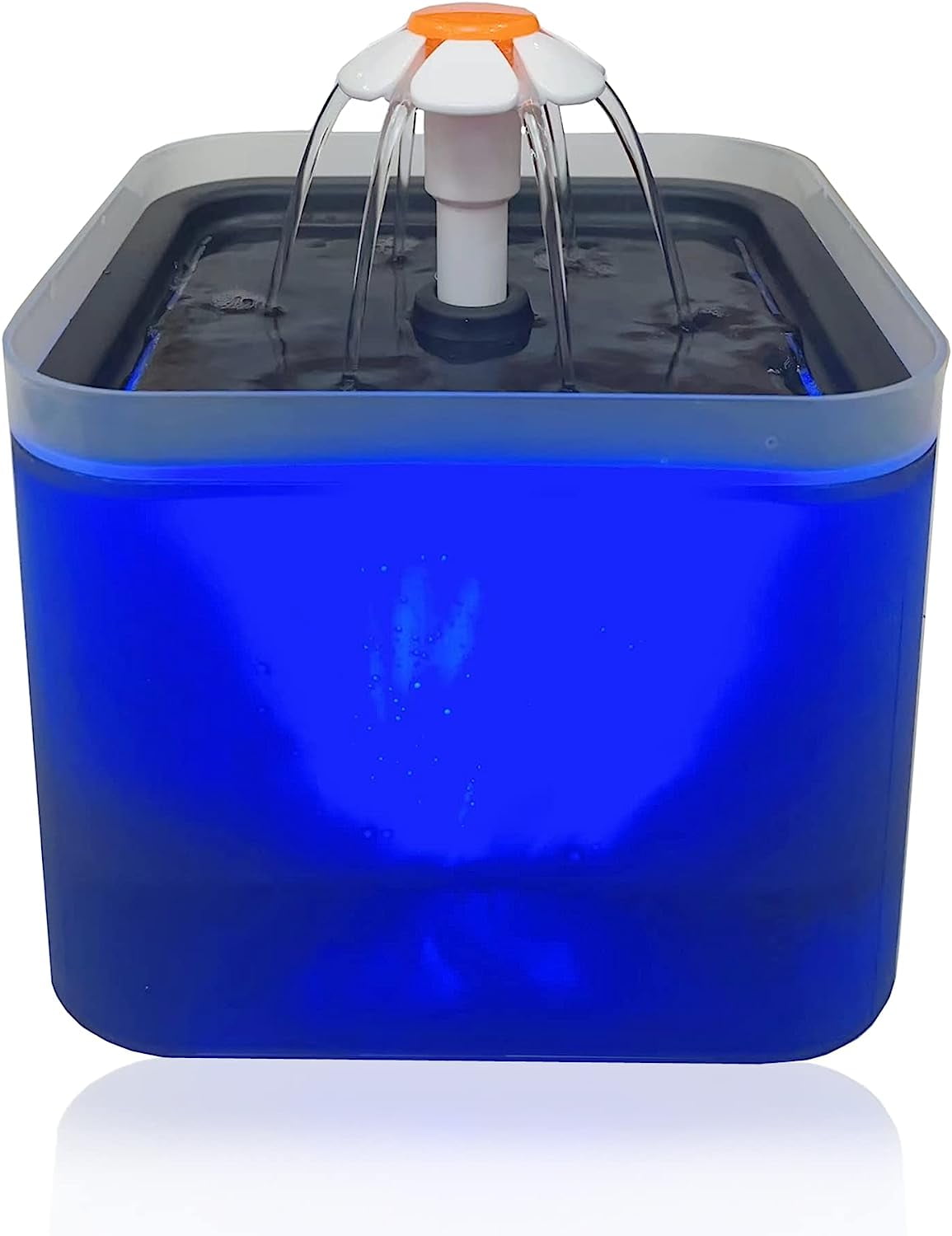 Cat Water Fountain, 67oz/2L Automatic Pet Water Fountain, Ultra Quiet Cat Water Dispenser with LED Light & Adapter