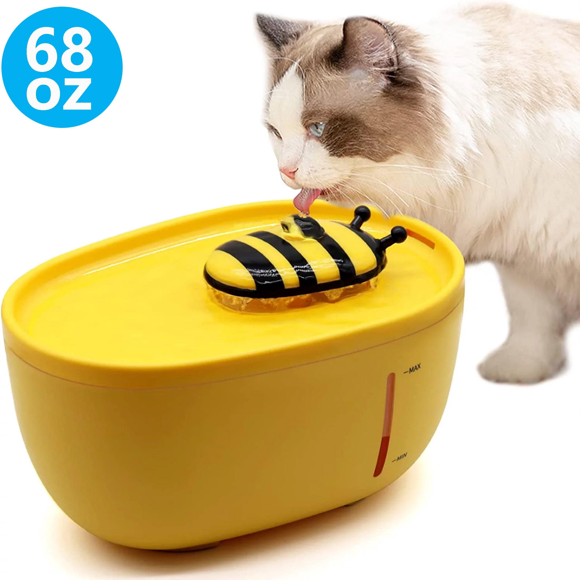 Cat Water Fountain, 68oz/2L Pet Water Fountain, Ultra Quiet Automatic