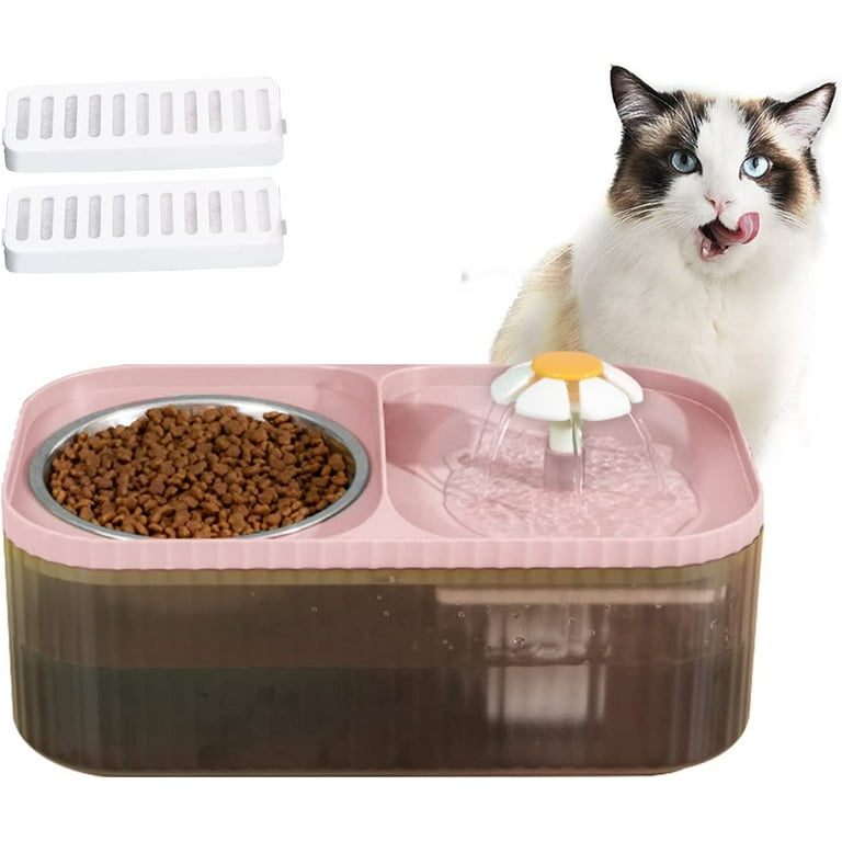 Cat Water Fountain Bowl Stainless Steel 101oz 3L with Smart Pump Automatic Pet Water Fountain Dog Water Dispenser Cat Feeding Watering Supplies Dogs