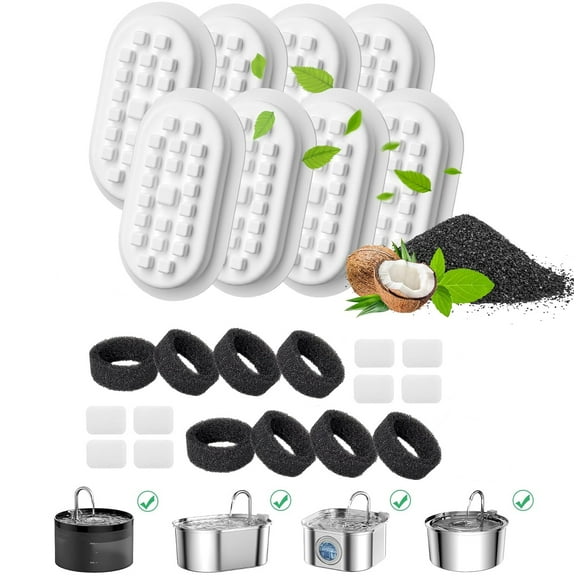 Cat Water Fountain Filter 8 Packs Jorking Pet Fountain Filter Replacement