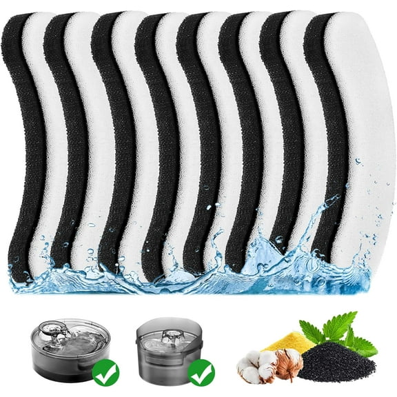 Cat Water Fountain Filter,Cat Fountain Filters for DF10 and DF30 Automatic Pet Water Fountains,Dog Fountain Filters Replacement,Carbon Pet Fountain Filter Replacement