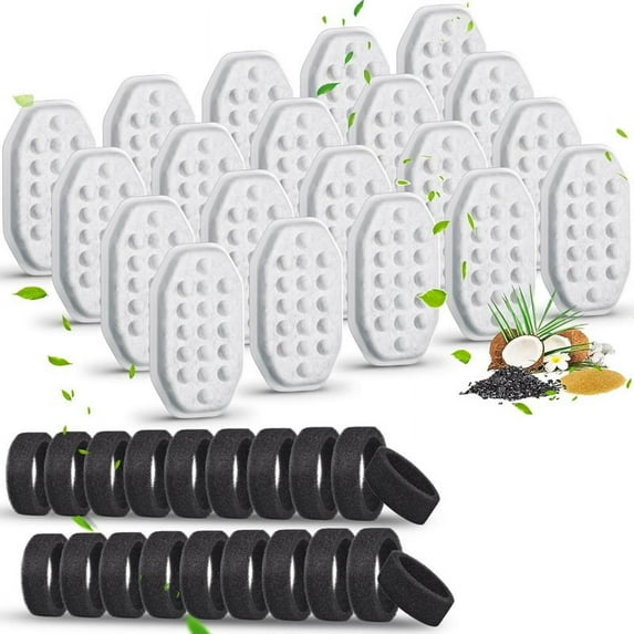 Cat Water Fountain Filters-Cat Replacement Filters for 3.2L/108oz Adjustable Flow Pet