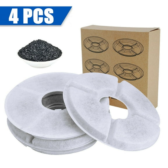 Cat Water Fountain Filters Replacement Filter fit for Flower Fountain Pet Cat Dog Water Fountain Water Dispenser, 4PCS