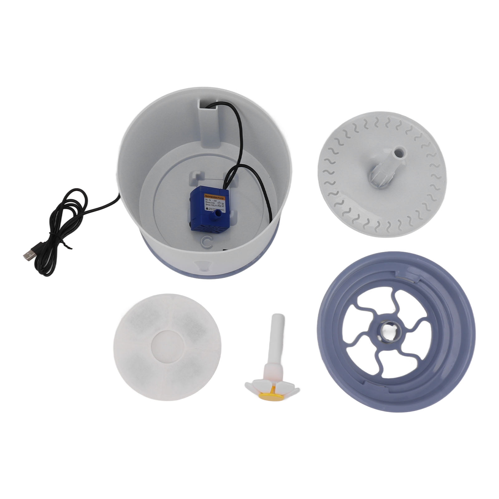 Cat Water Fountain Multiple Filtration Low Noise Flowing Water