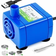 Cat Water Fountain Pump (No Led & with Brush),IP68 DR-DC 160 Submersible Water Pump for Stainless Steel,Ceramic Cat Water Fountain,Ultra Quiet Pet Fountain Pump