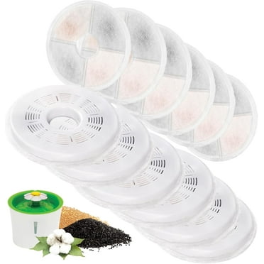 Cat Water Fountain Replacement Filters Fit for 3L Flower Water Dispenser Automatic Pet Dog Cat Fountain Filter
