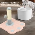 thumbnail image 1 of Cat Water Fountain + Scratching Tower, Automatic Super Silent Pet Drinking Dispenser Dog Water Bowl Dispenser for Indoor, 3L, 1 of 5