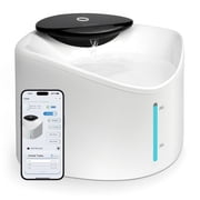 Cat Water Fountain, Smart App Control, BPA-Free Ensure Safety, Cordless & Quiet, Ultra-Long Battery Operated, Cat Fountains for Drinking with Smart Hydration Tracking, Refill Cleaning Reminder
