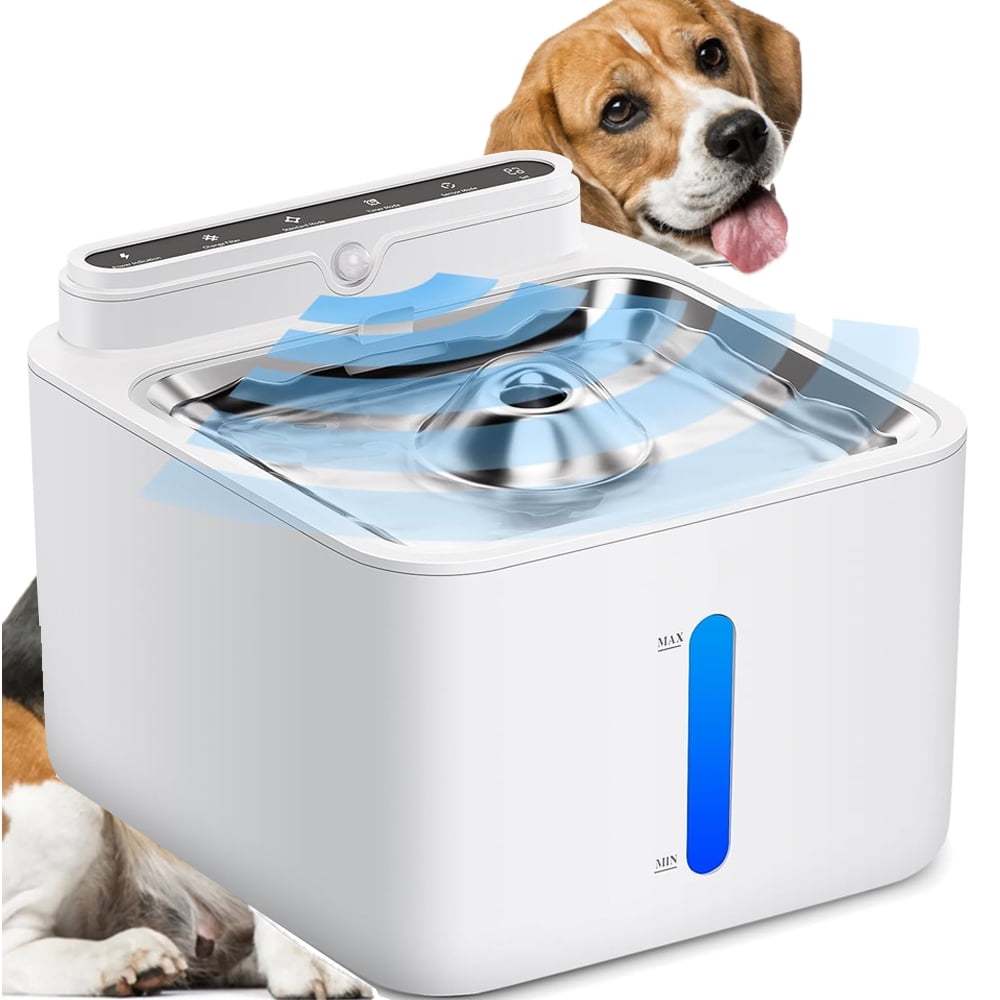 Cat Water Fountain, Wireless Pet Water Fountain Battery Operated