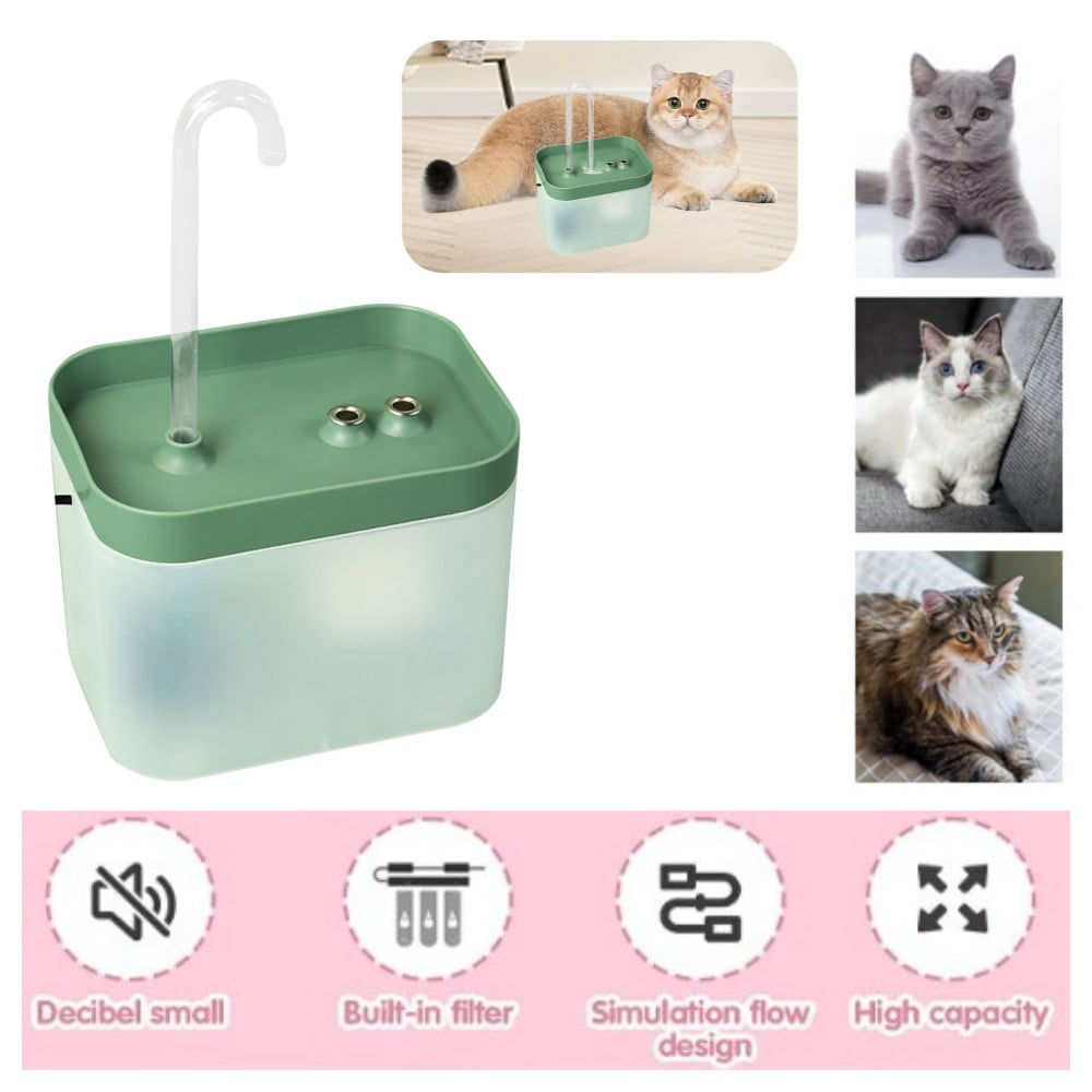 Cat Water Fountain with Filter 1.5L Automatic Cat Water Dispenser Ultra