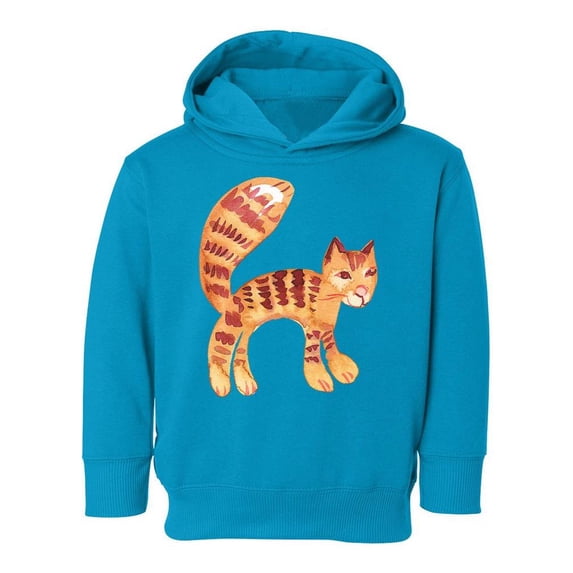 Cat Watercolor Style Hoodie Toddler -Image by Shutterstock, 4 Toddler