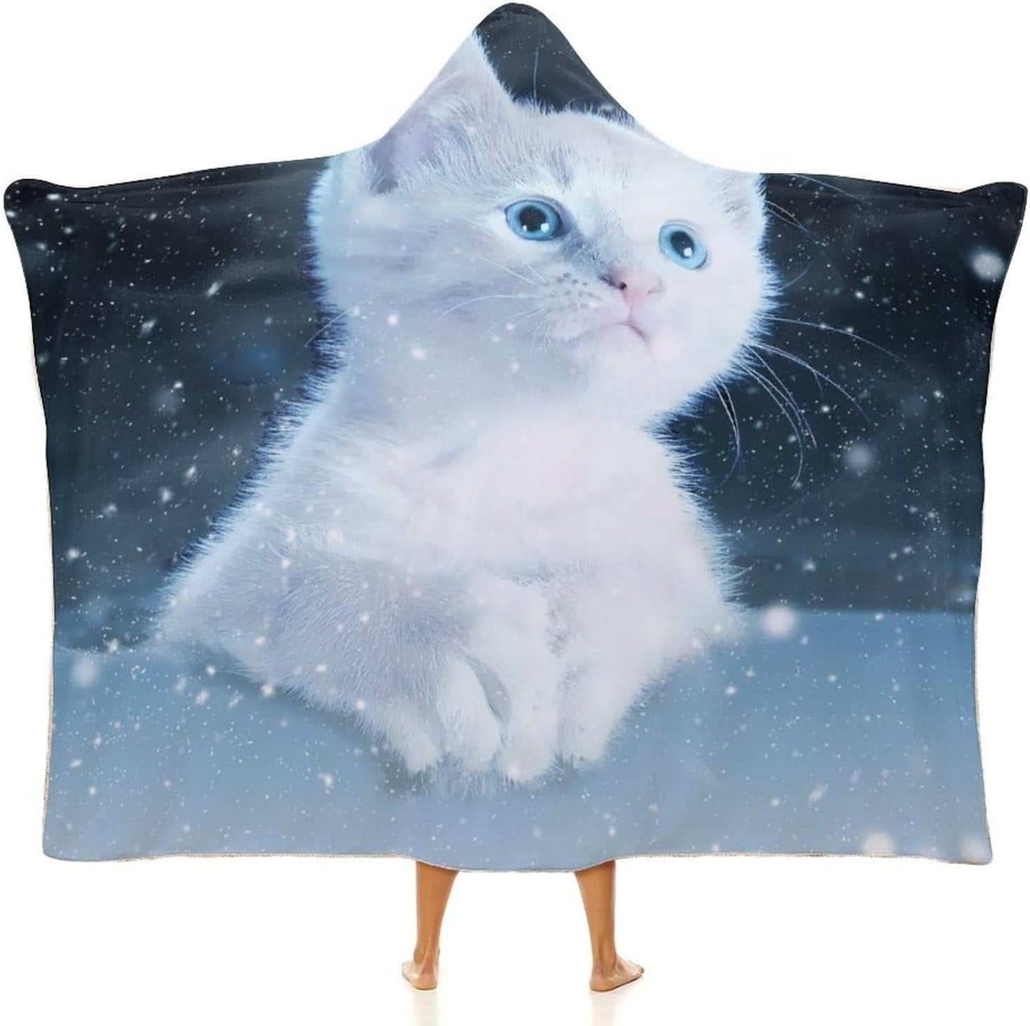Blanket Comfy Cat Hoodie Cat Wearable Blanket Hoodie, Cat Hooded