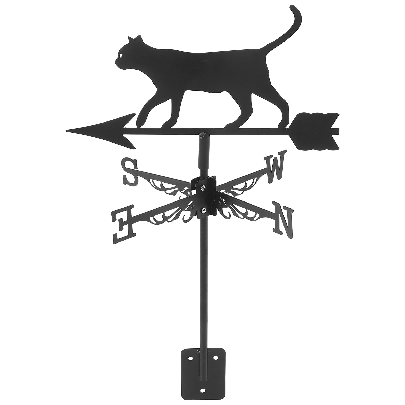 Cat Weathervane Decor Animal Antique Weathervanes Yard Garden Decking