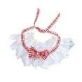 thumbnail image 1 of Cat Wedding Costume, Princess Cat Dress Bandana Collar Veil Lace Bibs for Birthday Party, 1 of 8