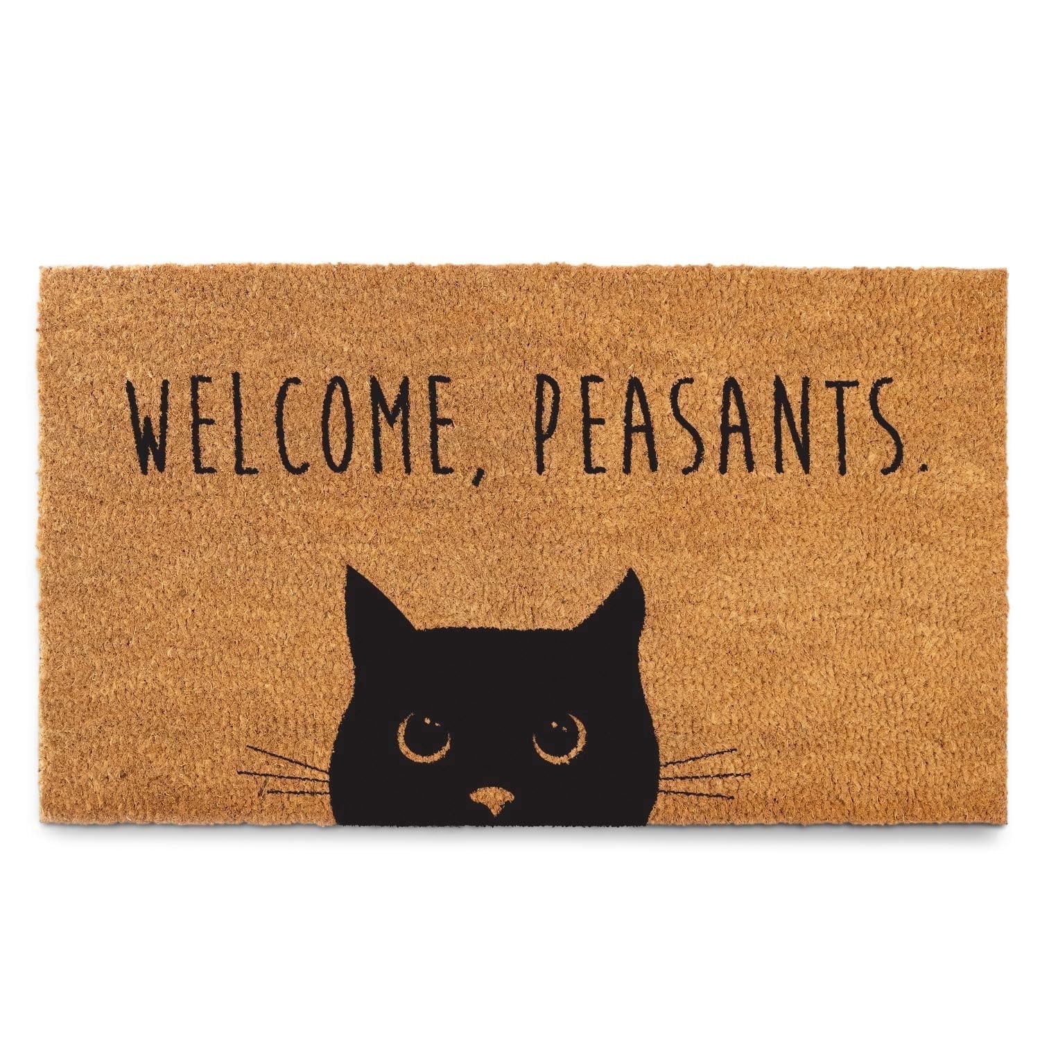 MAINEVENT Welcome Peasants Cat Doormat 30x17 Inch, Funny Outdoor Welcome Mat for Outside