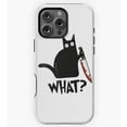 thumbnail image 1 of Cat What Murderous Black Cat Art GA4138 Phone Case for iPhone 11 to 17 Pro Max, 1 of 2