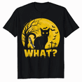 thumbnail image 1 of Cat What Murderous Cat With Knife Halloween T-Shirt, 1 of 5