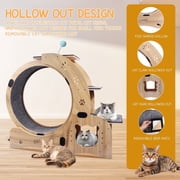 Pawspint 6-in-1 Cat Exercise Wheel, Upgraded Indoor Cat Running Wheel with Silent Track, Large Cat Treadmill for Exercise &amp; Play, Cat Walking Wheel, Cat Furniture &amp; Cat Toy deal from Walmart