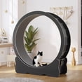thumbnail image 1 of Cat Wheels for Indoor Cats, 43.3'' Cat Exercise Wheel Large Durable Cat Treadmill, Ultra Low Noise Cat Running Wheel With Carpeted Runway, Cat Wheel Exerciser for Fitness Loss Weight, Cat Toy (XL), 1 of 18
