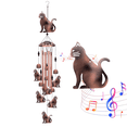 thumbnail image 1 of KEYAHAPPY Wind Chimes for Outside, Windchimes Outdoors for Garden Decor, Memorial Wind Chimes for Home Garden Patio Yard Decorations Outdoor, Cat, 1 of 6
