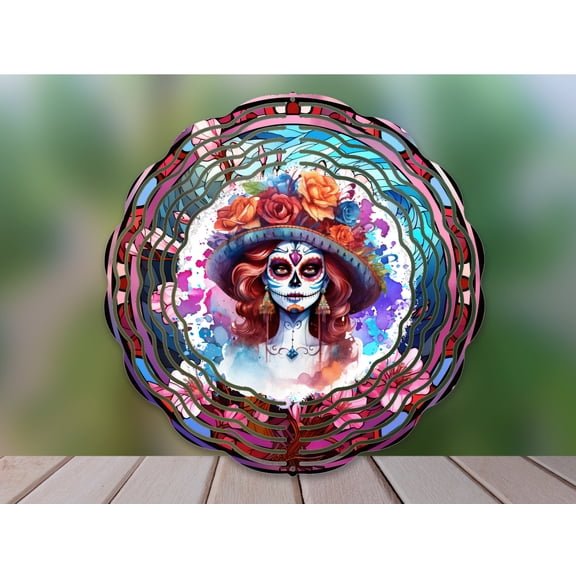 Cat Wind Spinner 10 Inch Metal Double-Sided Rotating Wind Spinner - Vibrant Design for Garden Outdoor Decor, Patio Yard Art, Durable Aluminum, Rotating