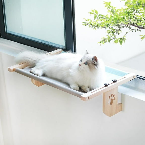 Cat Window Hammock,Cat Window Perch,Cat Window Bed,Easy to Adjust Cat Hammock for Window, Bedside,Drawer and Cabinet