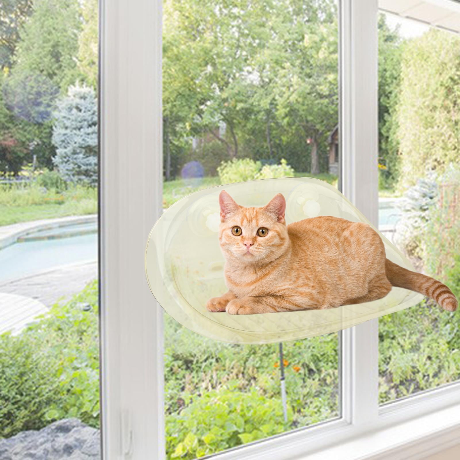 Cat Window Perch Cat Hammock Cat Furniture Space Saving Window Mounted Perch Light Yellow