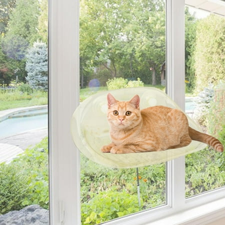 Cat Window Perch Cat Hammock Cat Furniture Space Saving Window Mounted Perch Light Yellow