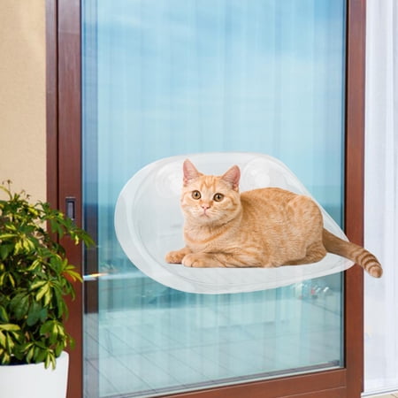 Cat Window Perch Cat Hammock Window Mounted Cat Bed Space Saving for Indoor Cats Clear