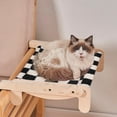 thumbnail image 1 of Cat Window Perch, Sturdy Cat Hammock Window Seat, Wood & Metal Frame for Indoor Cats (Black), 1 of 6