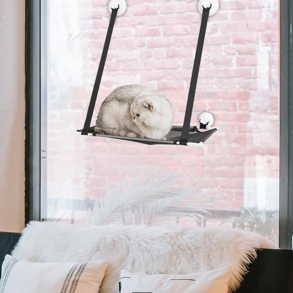 Cat Window Perch Mesh Suction Cup Hanging Resting Seat Cat Bed for Large