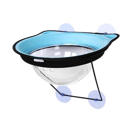 Cat Window Perch Space Capsule Lower Support Cat Bed Cat Seat for Large Cats Blue