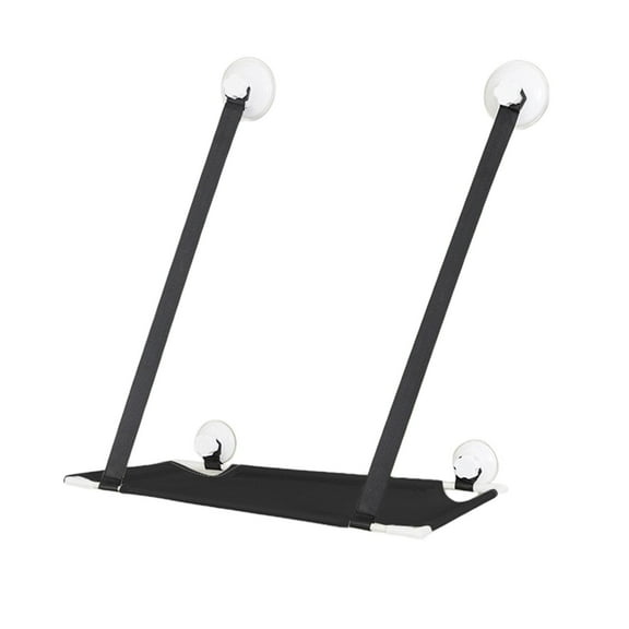 Cat Window Perch Space Saving Resting Seat Window Seat for Large Cat Napping Black