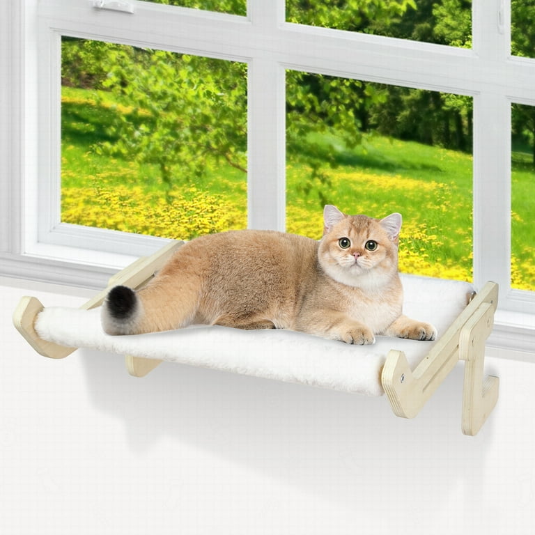 Xpetkit Cat Window Perch Sturdy and Stable Cat Bed Easy to Adjust Cat Window Hammock Suitable for Most Cats Cat Hammock for Window Bed Wall Sofa